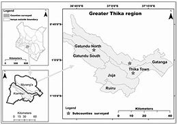 Image result for Thika Kenya Map