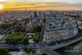 Image result for Notre Dame De Paris Aerial View