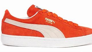 Image result for Orange Suede Puma Sneakers