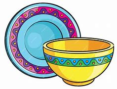 Image result for Plates and Bowls Clip Art