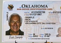 Image result for RealID Oklahoma Back