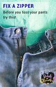 Image result for How to Fix Broken Pants Zipper
