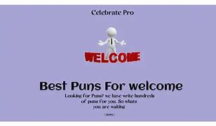 Image result for Welcome Puns
