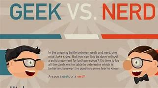 Image result for Geek versus Nerd Tablr