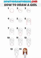 Image result for How to Draw a Little Girl Step