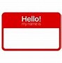 Image result for My Name Is Label