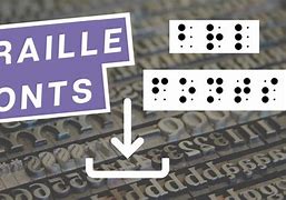 Image result for Braille Font