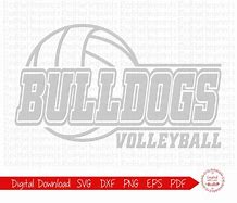 Image result for Bulldog Volleyball SVG