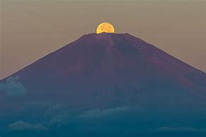 Image result for Mount Fuji Moon