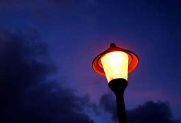 Image result for Image of a Lamp in the Evening