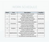 Image result for Blank Monthly Work Schedule Template