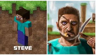 Image result for Minecraft Steve Real Life