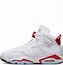 Image result for Jordan Retro 6 Red and White
