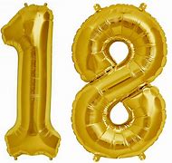 Image result for Number 18 Balloons