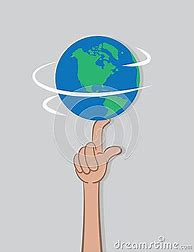 Image result for Earth Spinning On Finger