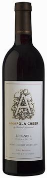 Image result for Amapola Creek Zinfandel Monte Rosso