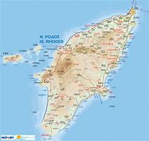 Image result for Road Map of Rhodes Greece
