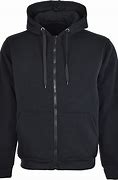 Image result for Front Side of a Black Hoodie with Zip