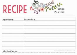 Image result for Avery 4X6 Recipe Card Templates