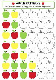 Image result for Apple Pattern Worksheet