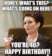Image result for Happy 40th Birthday Funny Meme