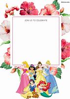 Image result for Disney Princess Invitation Template