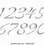 Image result for Brush Lettering Numbers