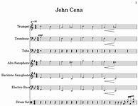 Image result for John Cena Theme Sheet Music