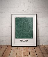 Image result for Pen Y Fan Topographical Map