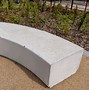 Image result for Curved Concrete Bench Tall
