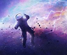 Image result for GIF of Astronaut in Galaxy Water