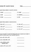 Image result for Scientific Notation Sheet