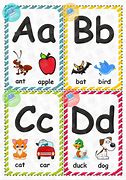 Image result for Alphabet Vocabulary Flashcards