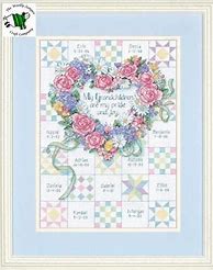 Image result for Grandchildren Counted Cross Stitch Patterns