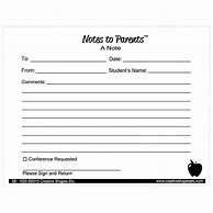 Image result for OH No Teacher Notes to Parents