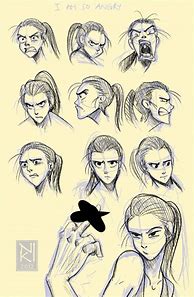 Image result for Angry Expression Drawing Reference