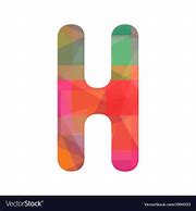 Image result for Colorful Letter H