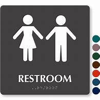Image result for Unisex Bathroom Sign