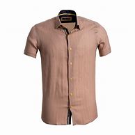 Image result for Brown Button Down Shirt Half Sleeves Men