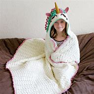 Image result for Unicorn Hooded Blanket
