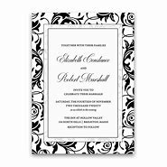 Image result for black and white weddings invitation