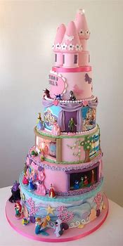 Image result for Princess First Birthday Cakes