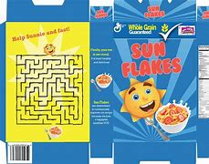 Image result for Side of Cereal Box Template