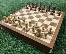 Image result for Wooden Chess and Checkers