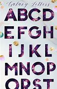 Image result for Galaxy Glitter Alphabet
