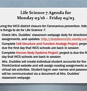 Image result for Life Science Agenda Topics
