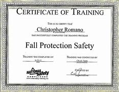 Image result for Fall Protection Certificate