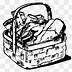 Image result for Black and White Food Basket