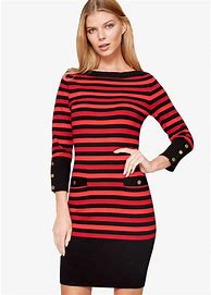 Image result for Stripe Knit Dress
