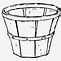 Image result for Apple Basket Clip Art Black and White